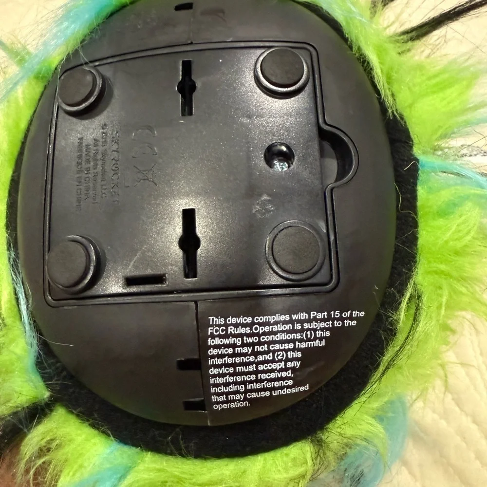 Fuzzy Green Monster Toy